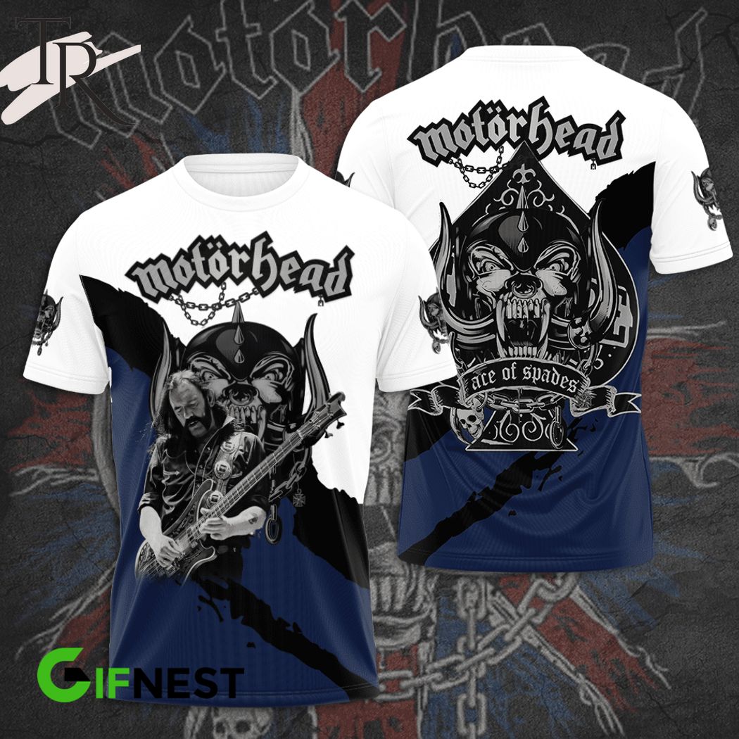 T-shirt Homme Motorhead Ace Of Spades - Noir, Marque Rock Off, Coupe Classique