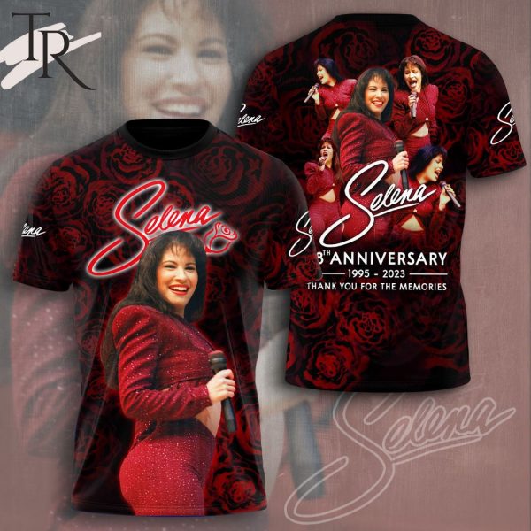 Selena 28th Anniversary 1995 – 2023 Thank You For The Memories 3D Hoodie
