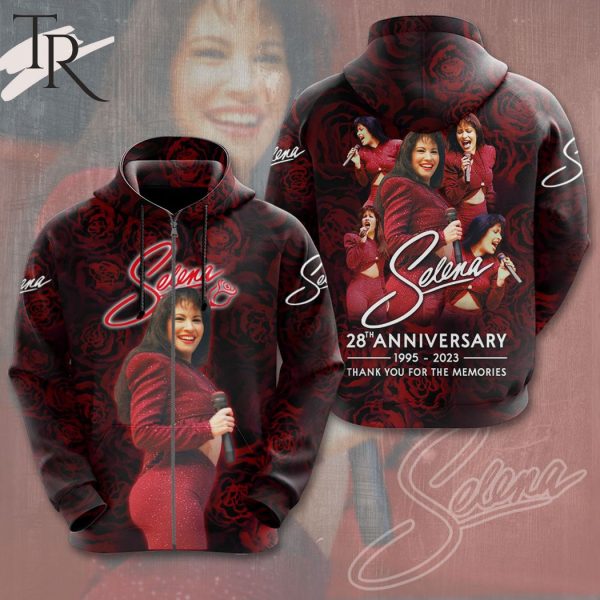 Selena 28th Anniversary 1995 – 2023 Thank You For The Memories 3D Hoodie