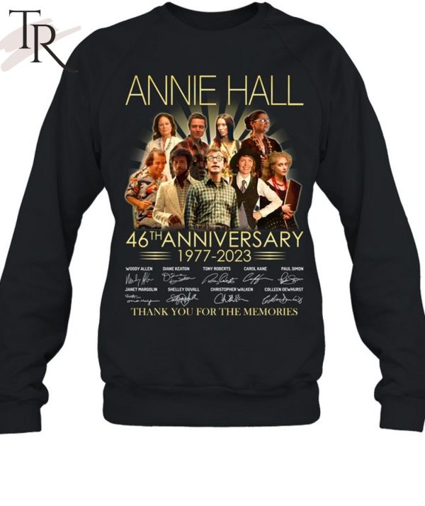 Torunstyle] Annie Hall 46th Anniversary 1977 – 2023 Thank You For The Memories Unisex T-Shirt