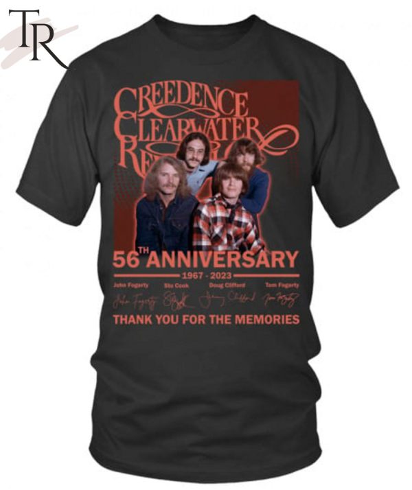 Torunstyle] Creedence Clearwater Revival 56th Anniversary 1967 – 2023 Thank You For The Memories Unisex T-Shirt