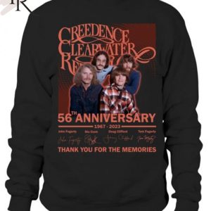 Torunstyle] Creedence Clearwater Revival 56th Anniversary 1967 – 2023 Thank You For The Memories Unisex T-Shirt