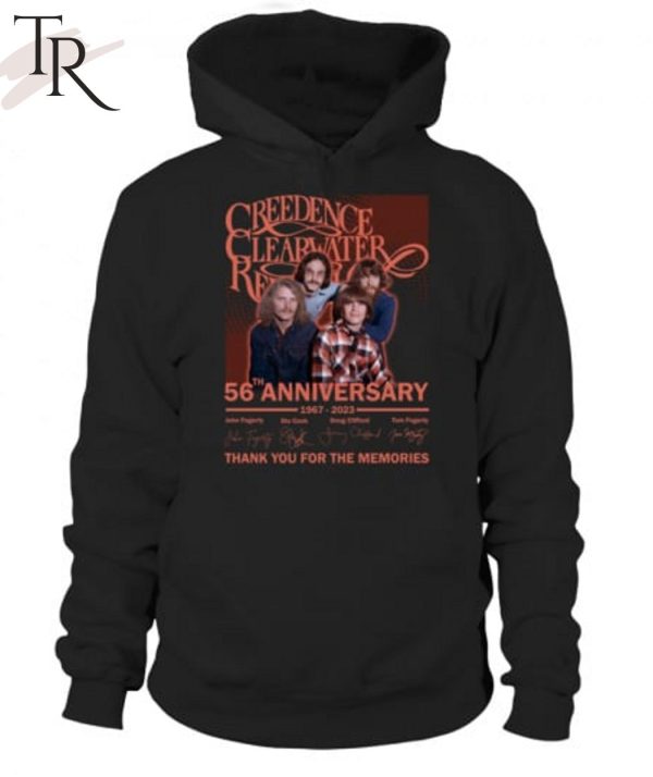 Torunstyle] Creedence Clearwater Revival 56th Anniversary 1967 – 2023 Thank You For The Memories Unisex T-Shirt