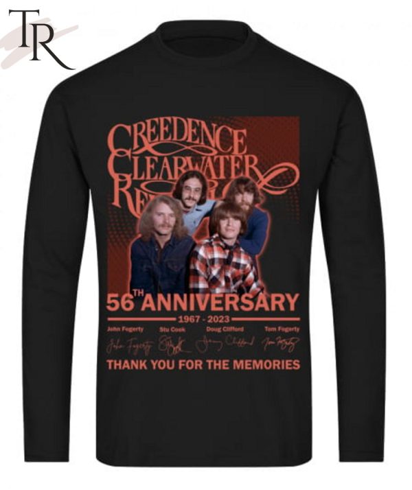 Torunstyle] Creedence Clearwater Revival 56th Anniversary 1967 – 2023 Thank You For The Memories Unisex T-Shirt