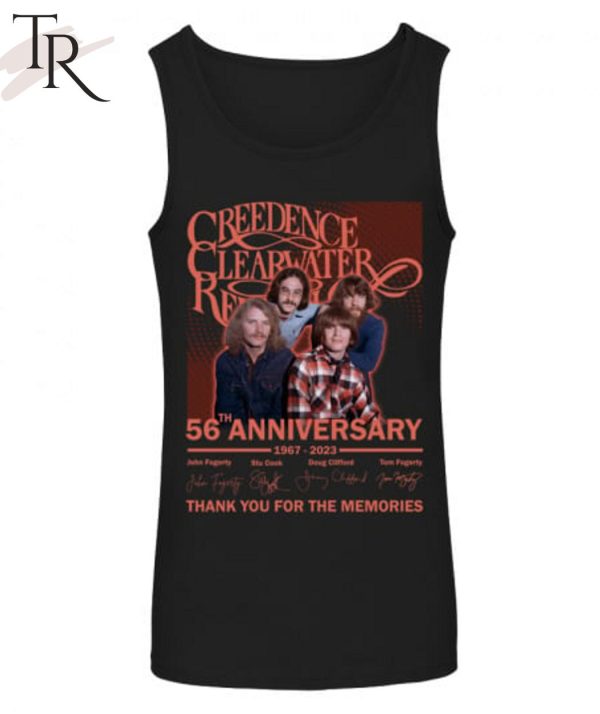 Torunstyle] Creedence Clearwater Revival 56th Anniversary 1967 – 2023 Thank You For The Memories Unisex T-Shirt