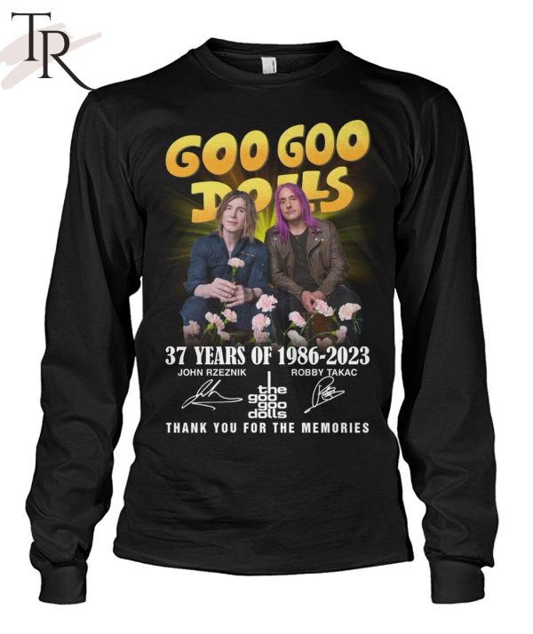 Torunstyle] Goo Goo Dolls 37 Years Of 1986 – 2023 Thank You For The Memories Unisex T-Shirt