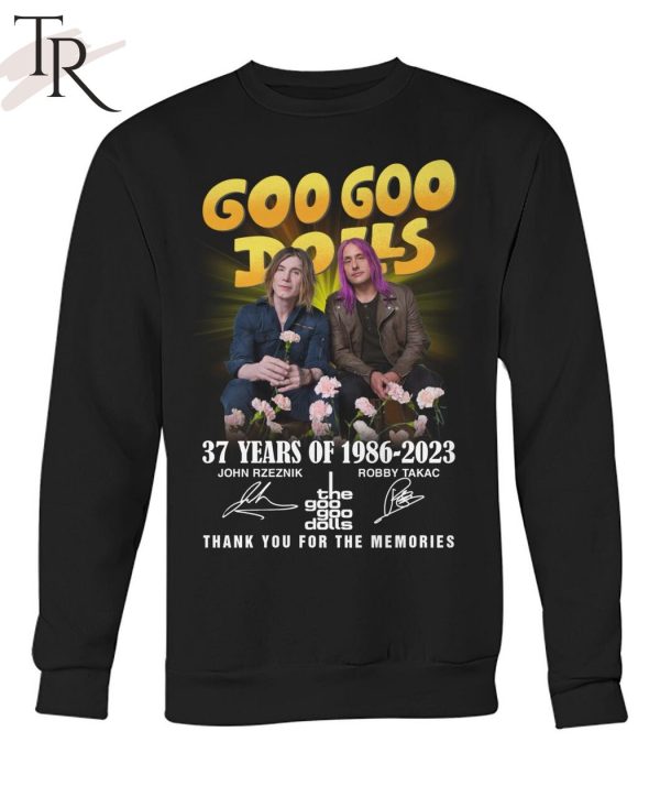 Torunstyle] Goo Goo Dolls 37 Years Of 1986 – 2023 Thank You For The Memories Unisex T-Shirt