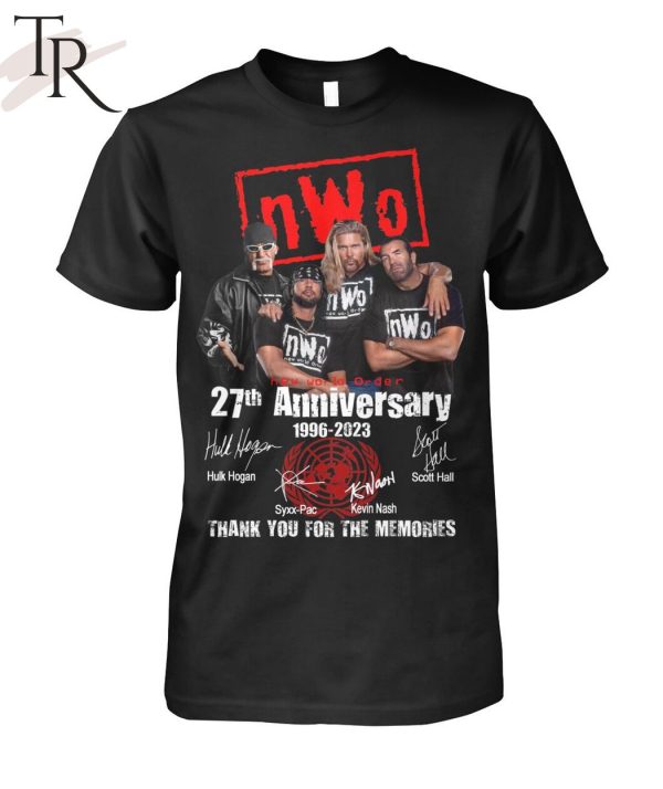 Torunstyle] New World Order 27th Anniversary 1996 – 2023 Thank You For The Memories Unisex T-Shirt