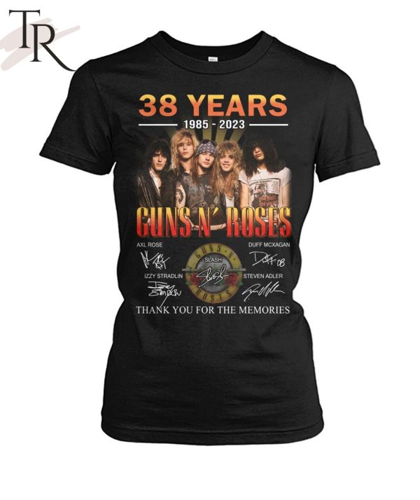 TRENDING] 38 Years 1985 – 2023 Guns N’ Roses Thank You For The Memories Unisex T-Shirt