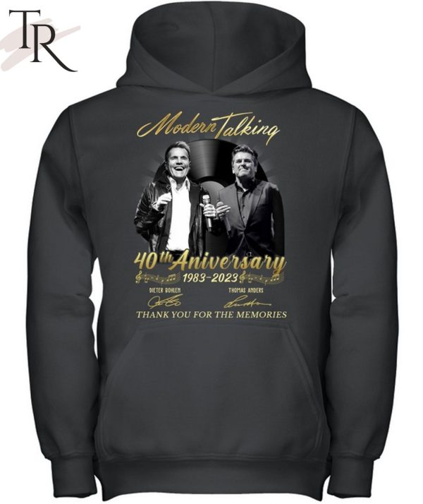 TRENDING] Modern Talking 40th Anniversary 1983 – 2023 Thank You For The Memories Unisex T-Shirt