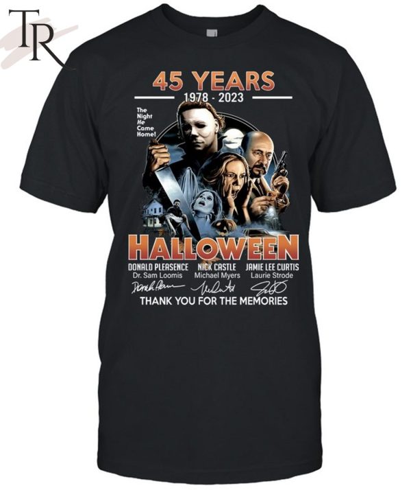45 Years 1978 – 2023 Halloween Thank You For The Memories Unisex T-Shirt
