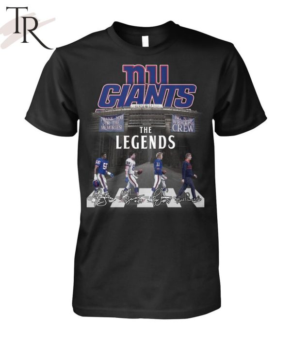 New York Gians The Legends Big Blue Wrecking Thank You For The Memories Unisex T-Shirt