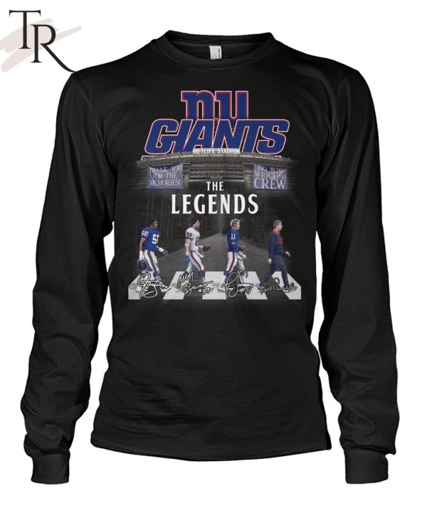 New York Gians The Legends Big Blue Wrecking Thank You For The Memories Unisex T-Shirt