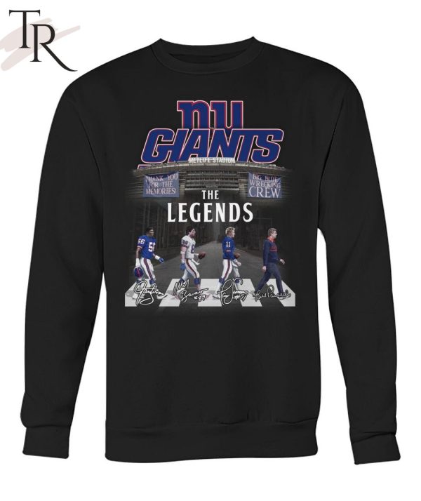 New York Gians The Legends Big Blue Wrecking Thank You For The Memories Unisex T-Shirt