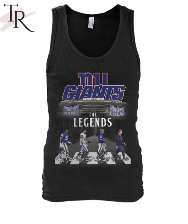 New York Gians The Legends Big Blue Wrecking Thank You For The Memories Unisex T-Shirt