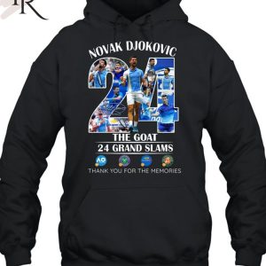 Novak Djokovic The Goat 24 Grand Slams Thank You For The Memories Unisex T-Shirt