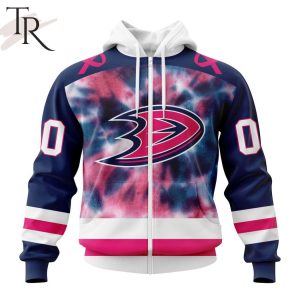 Personalized NHL Anaheim Ducks Special Pink October Fight Breast Cancer Hoodie