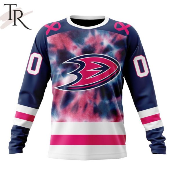 Personalized NHL Anaheim Ducks Special Pink October Fight Breast Cancer Hoodie