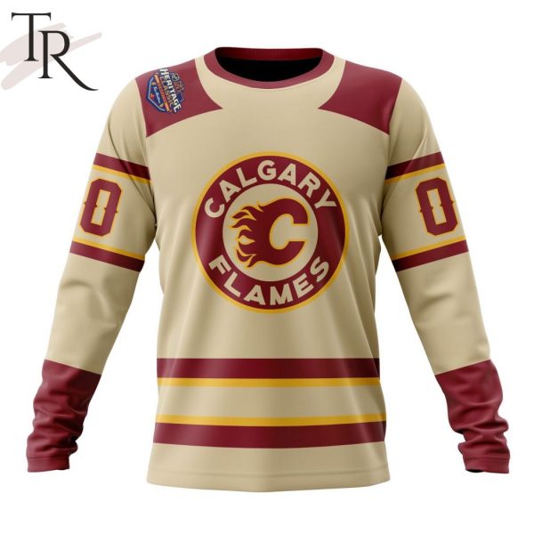 Personalized NHL Calgary Flames 2023 Heritage Classic Concept Hoodie