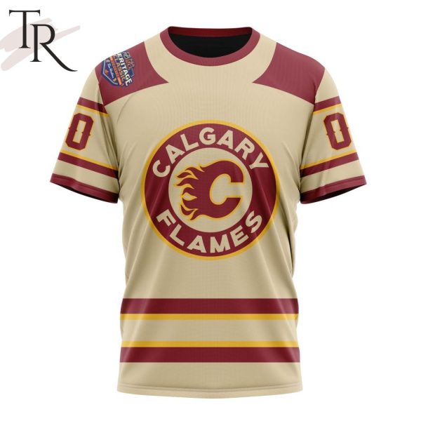 Personalized NHL Calgary Flames 2023 Heritage Classic Concept Hoodie