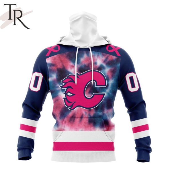 Personalized NHL Calgary Flames Special Pink October Fight Breast Cancer Hoodie