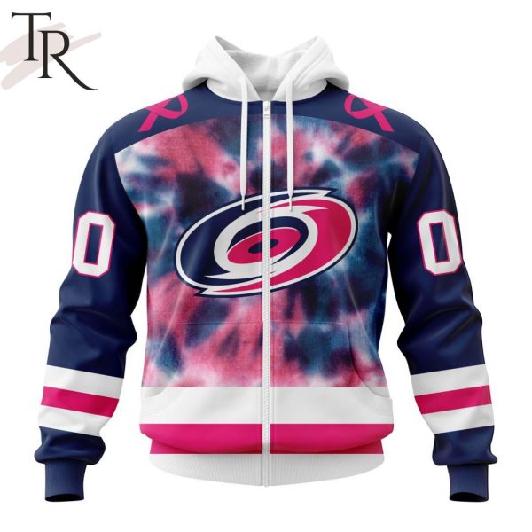 Personalized NHL Carolina Hurricanes Special Pink October Fight Breast Cancer Hoodie