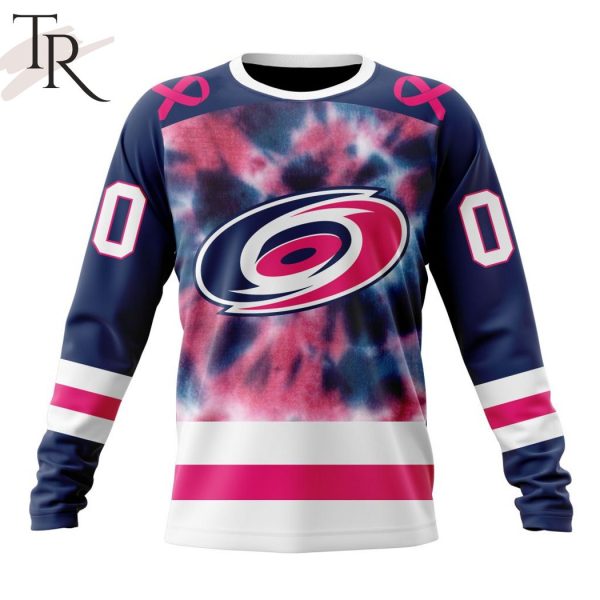 Personalized NHL Carolina Hurricanes Special Pink October Fight Breast Cancer Hoodie