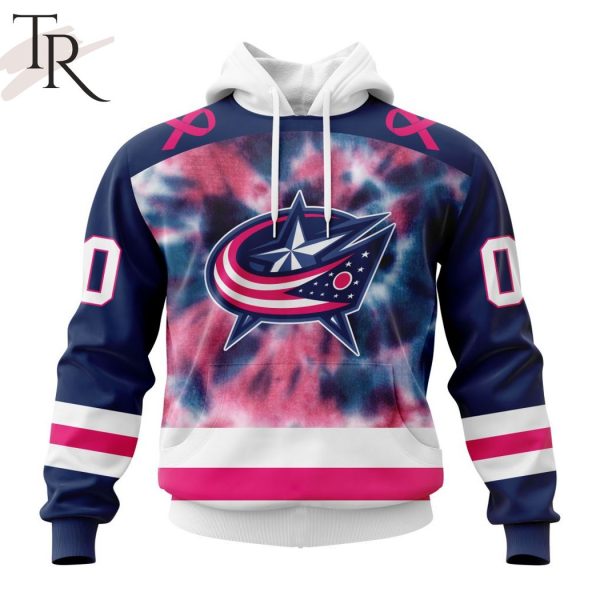 Personalized NHL Columbus Blue Jackets Special Pink October Fight Breast Cancer Hoodie