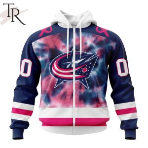 Personalized NHL Columbus Blue Jackets Special Pink October Fight Breast Cancer Hoodie