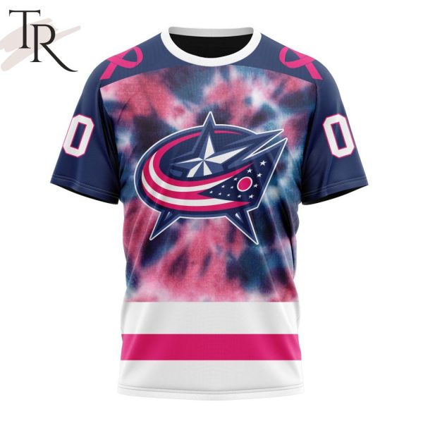 Personalized NHL Columbus Blue Jackets Special Pink October Fight Breast Cancer Hoodie