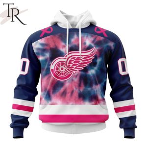 Personalized NHL Detroit Red Wings Special Pink October Fight Breast Cancer Hoodie