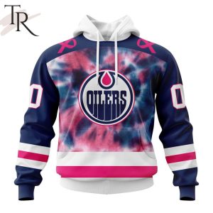 Personalized NHL Edmonton Oilers Special Pink October Fight Breast Cancer Hoodie