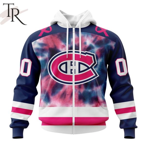 Personalized NHL Montreal Canadiens Special Pink October Fight Breast Cancer Hoodie