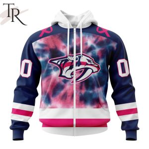 Personalized NHL Nashville Predators Special Pink October Fight Breast Cancer Hoodie