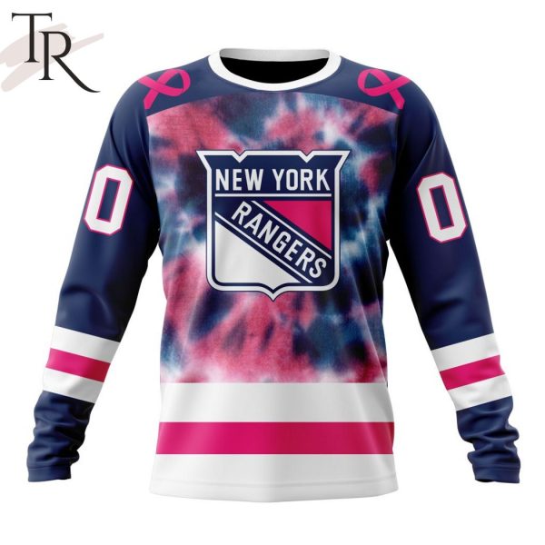 Personalized NHL New York Rangers Special Pink October Fight Breast Cancer Hoodie