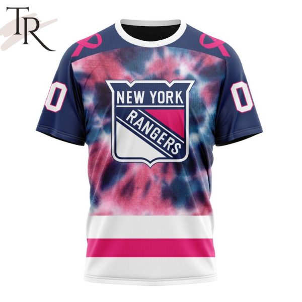 Personalized NHL New York Rangers Special Pink October Fight Breast Cancer Hoodie