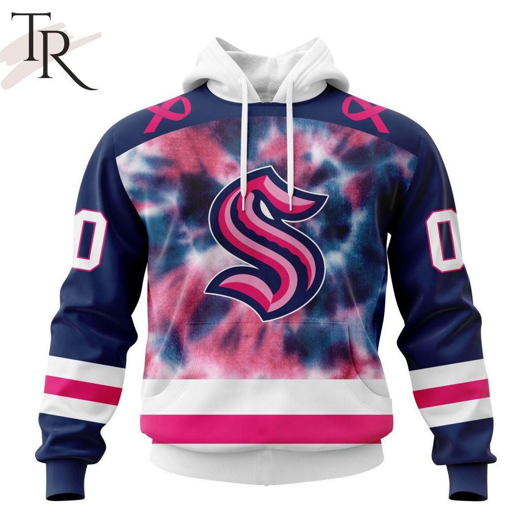 Seattle Kraken NHL Special Pink Breast Cancer Hockey Jersey Long