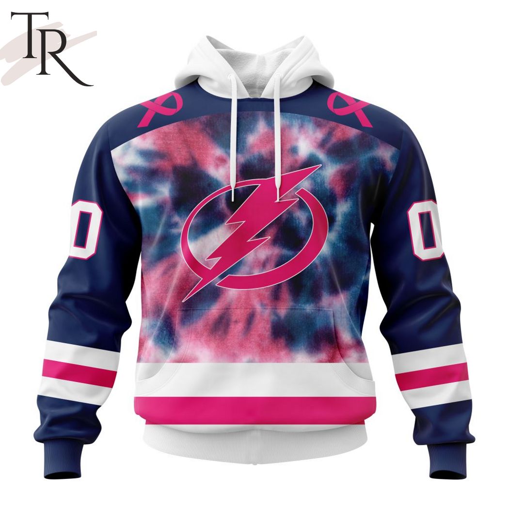 NHL Tampa Bay Lightning Personalized Special Design I Pink I Can In October  We Wear Pink Breast Cancer Hoodie T Shirt - Growkoc