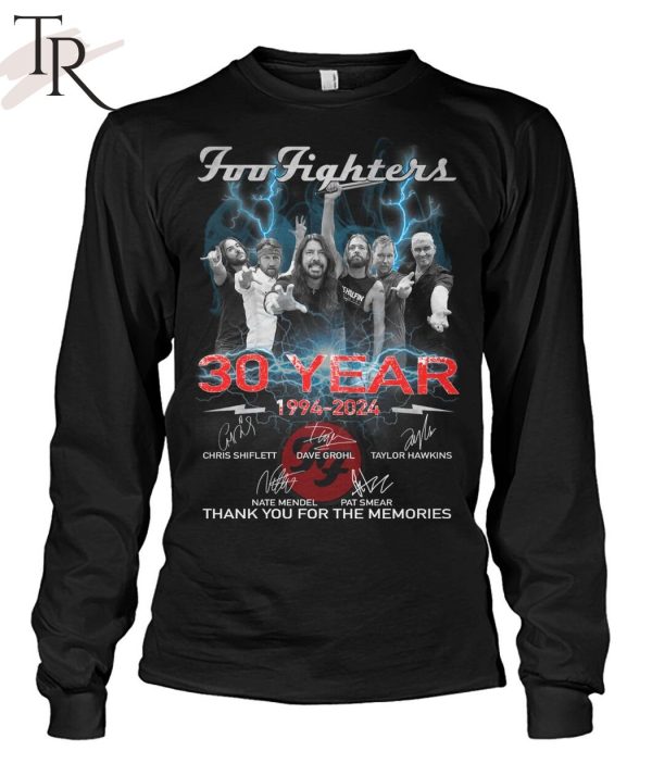 Foo Fighters 30 Years 1994 – 2024 Thank You For The Memories Unisex T-Shirt