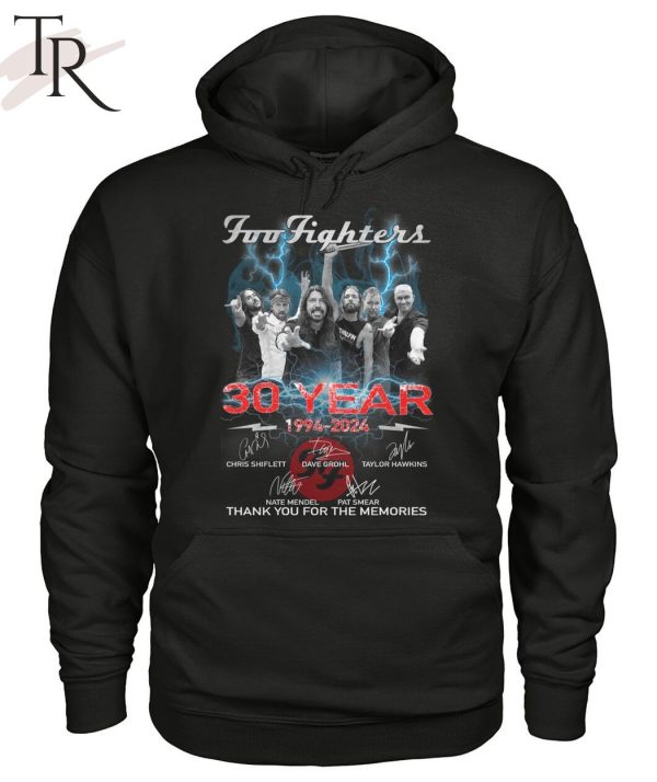 Foo Fighters 30 Years 1994 – 2024 Thank You For The Memories Unisex T-Shirt