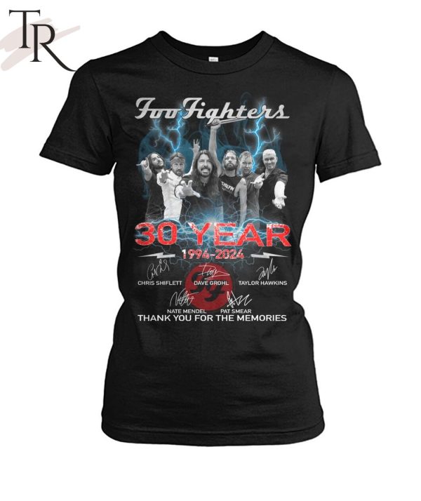 Foo Fighters 30 Years 1994 – 2024 Thank You For The Memories Unisex T-Shirt