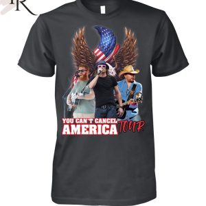 Jason, Kid Rock And Oliver Anthony’s You Can’t Cancel America Tour Unisex T-Shirt