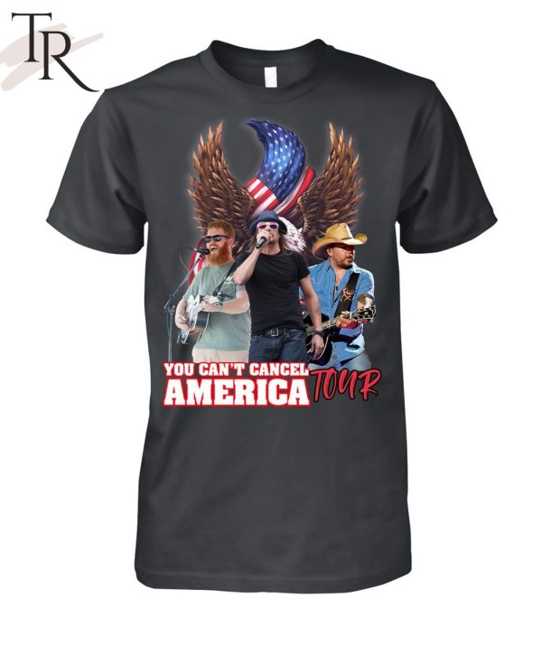 Jason, Kid Rock And Oliver Anthony’s You Can’t Cancel America Tour Unisex T-Shirt