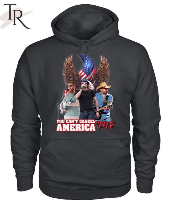 Jason, Kid Rock And Oliver Anthony’s You Can’t Cancel America Tour Unisex T-Shirt