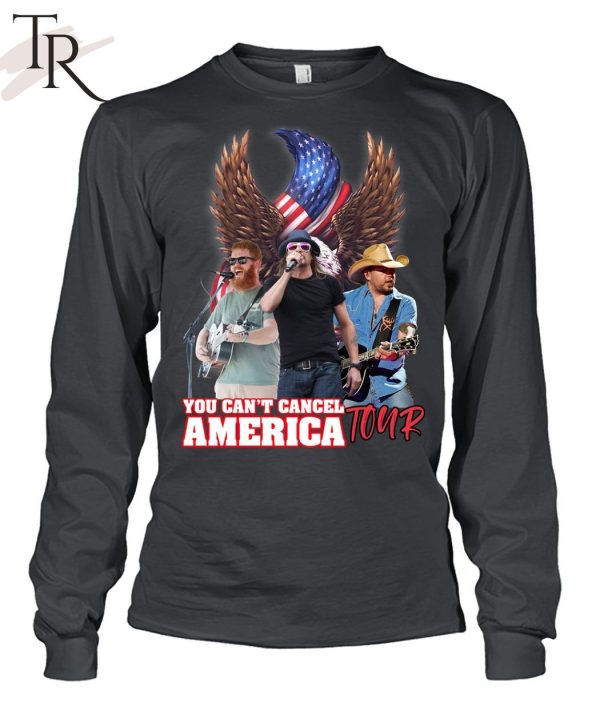 Jason, Kid Rock And Oliver Anthony’s You Can’t Cancel America Tour Unisex T-Shirt