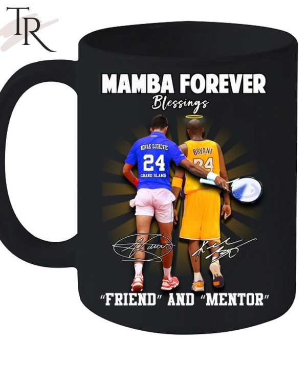 Kobe Bryant, Novak Djokovic Mamba Forever Friend And Mentor Blessings Unisex T-Shirt