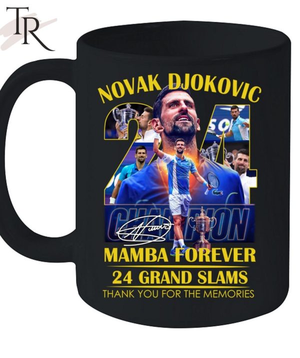 Novak Djokovic Mamba Forever 24 Grand Slams Thank You For The Memories Unisex T-Shirt