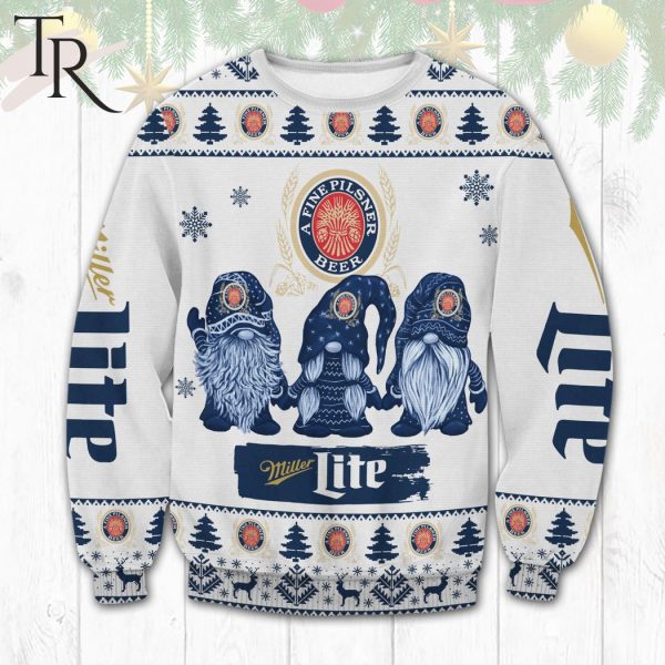 Miller Lite Gnomes Ugly Sweater