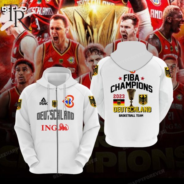 Germany Basketball Team World Champions 2023 3D Shirt – White