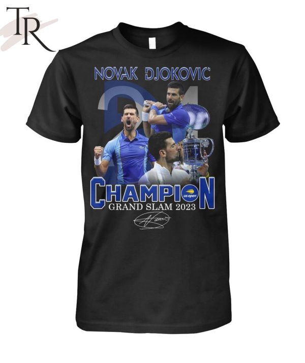 Novak Djokovic Champion Grand Slam 2023 Signature Unisex T-Shirt